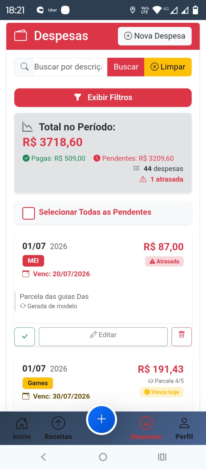 Despesas