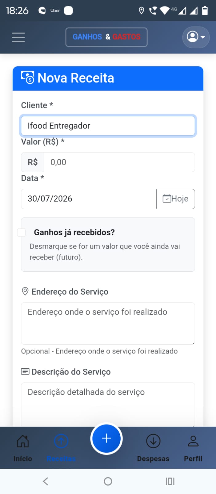 Nova Receita